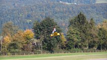 BOEING VERTOL KV 107 II GIGANTIC RC SCALE MODEL TANDEM HELICOPTER FLIGHT / Hausen am Albis