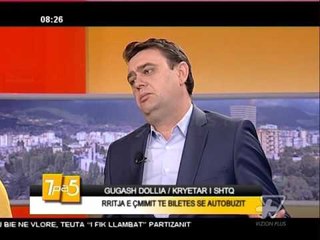 7pa5 - Rritja e çmimit te biletes se autobuzit - 24 Dhjetor 2015 - Show - Vizion Plus