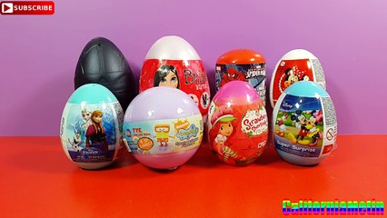 Surprise Eggs SpongeBob Spider-Man Mickey & Minnie Mouse Bakugan Briliantina FROZEN