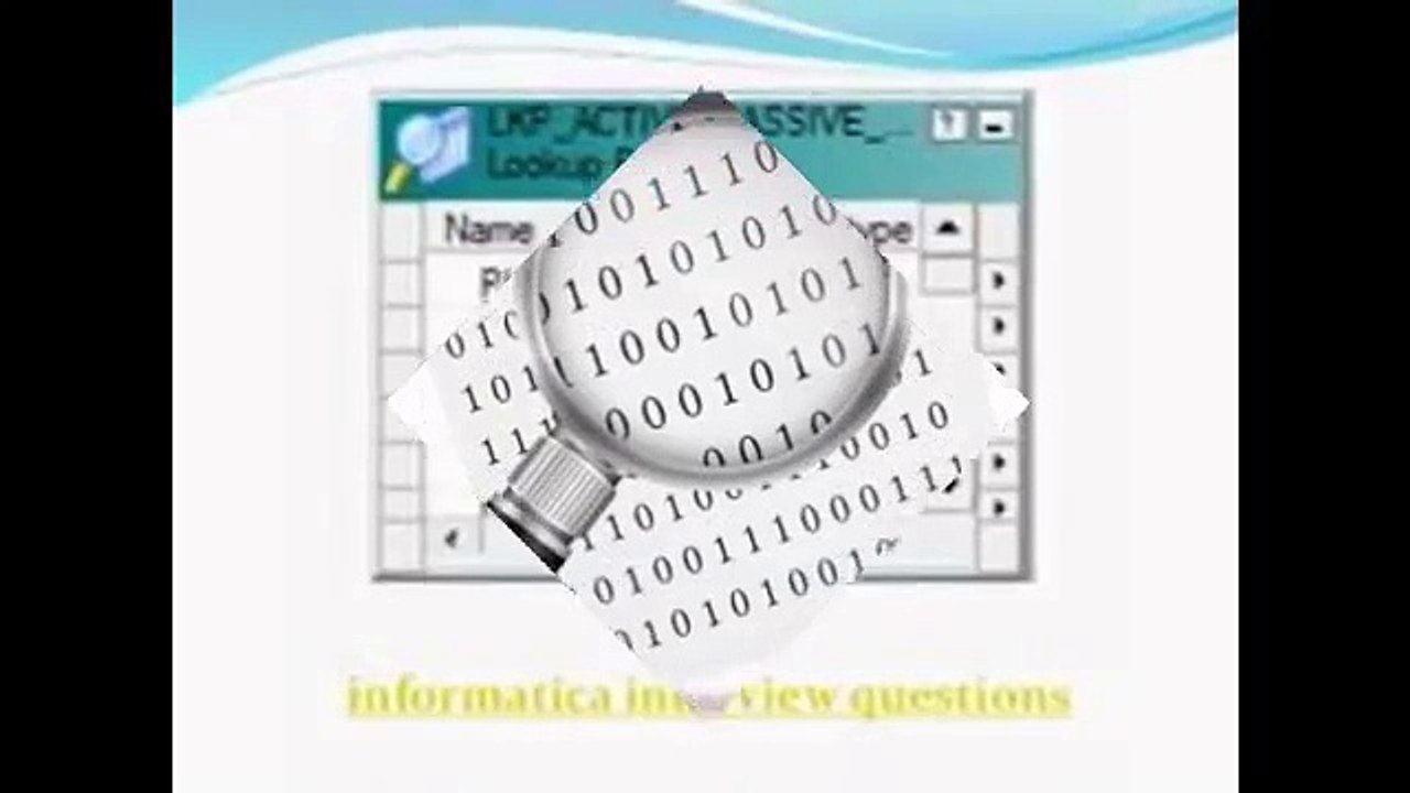 informatica scenario based questions
