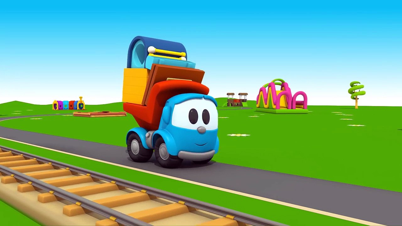 Leo Junior bir tren istasyonu yapıyor - Eğitici çizgi film - Türkçe dublaj