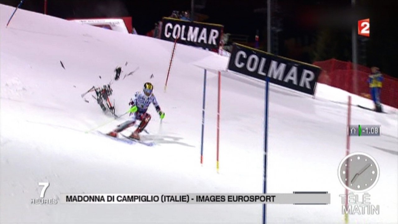 Zapping télé du 24 décembre 2015 - Quand un drône s'écrase à quelques centimètres d'un skieur !