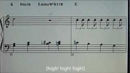 Mickey Mouse March / Jimmie Dodd (English lyrics and piano sheet music)