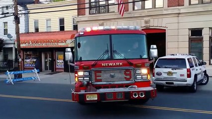 NEWARK NJ FIRE TRUCKS RESPONDING
