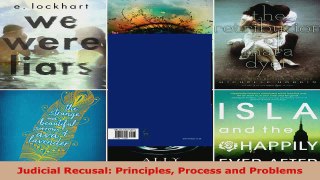 Read  Judicial Recusal Principles Process and Problems Ebook Free