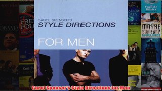 Carol Spensers Style Directions for Men