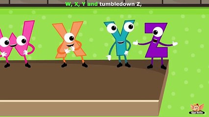 W, X, Y Tumble Down Z - Nursery Rhyme with Karaoke