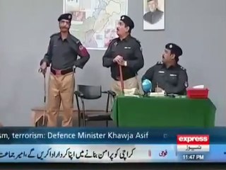 Nasir Chinyoti best as Hanif Teera Agha Majir as S.H.O In  Khabardar