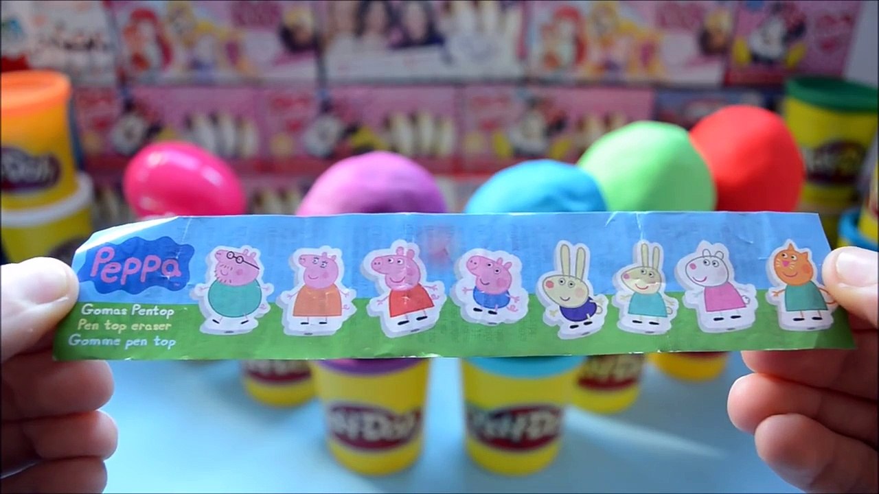 Pepa la Cerdita Huevos Kinder Sorpresa de Plastilina Play Doh de Pepa Pig Juguetes Sorpresa 2015