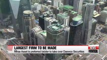Mirae Asset named preferred bidder for stake in Daewoo Securities