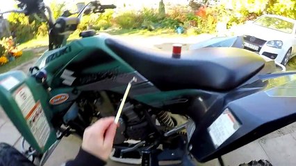 Change oil Quad bike Atv Four wheeler Wymiana oleju i filtra w quadzie