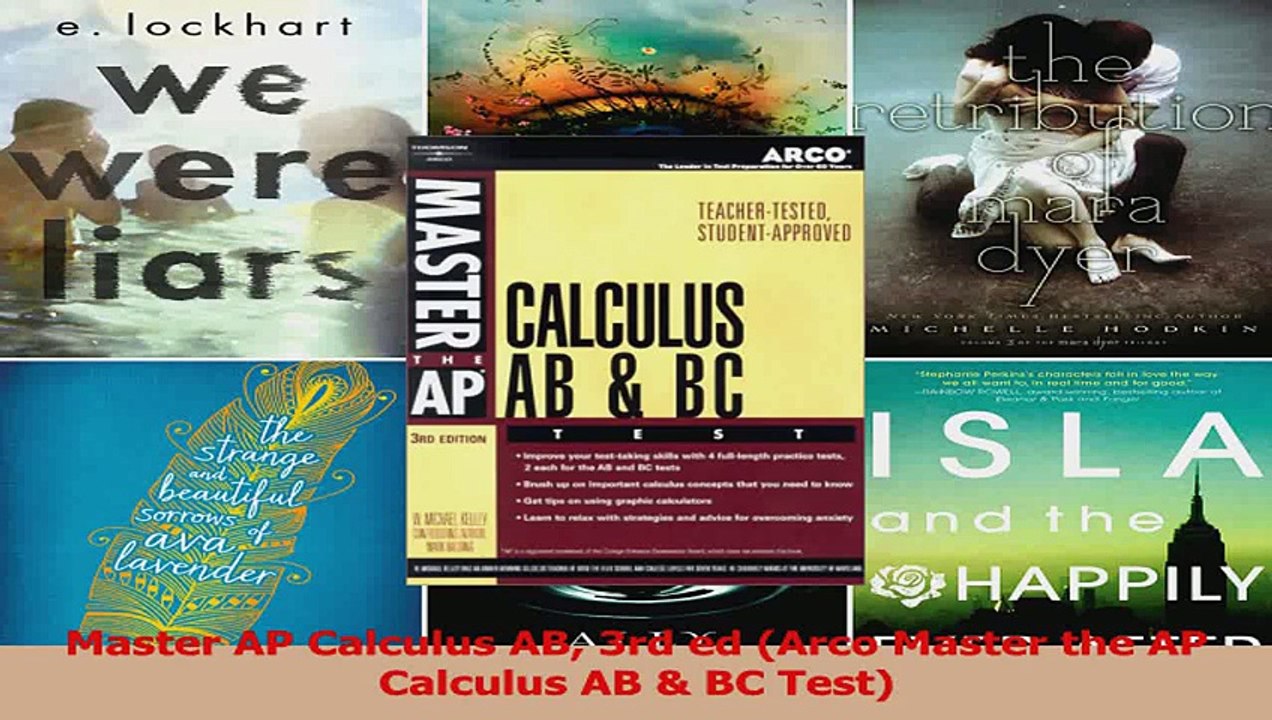 Master AP Calculus AB 3rd ed Arco Master the AP Calculus AB  BC Test PDF