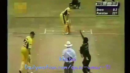 Waseem Akram Bowled First Ball to Adam Gilchrist