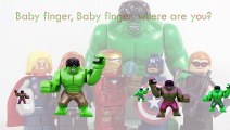 LEGO Avengers Finger Family Song Daddy Finger Nursery Rhymes Black Widow Thor Ironman Hulk