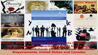 PDF Download  Medical School Admission Requirements MSAR 20112012 The Most Authoritative Guide to Read Online