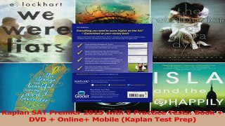 PDF Download  Kaplan SAT Premier 2015 with 8 Practice Tests Book  DVD  Online Mobile Kaplan Test Read Online