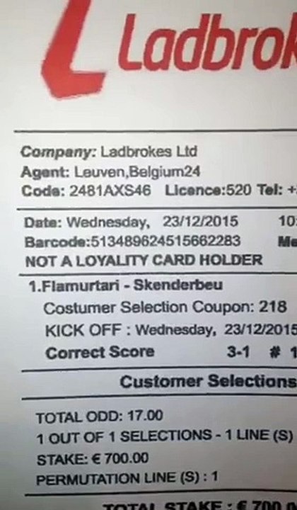 Flamurtari-Skënderbeu 3-1, ja si u luajt me rezultat në "kokë" në baste