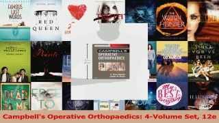 PDF Download  Campbells Operative Orthopaedics 4Volume Set 12e Download Online