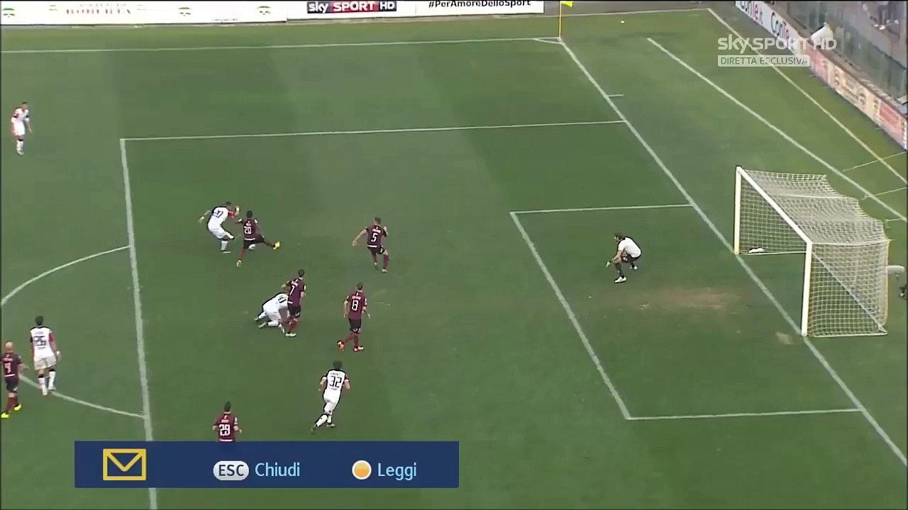 0-2 Andrés Tello Goal Italy Serie B - 24.12.2015, Salernitana 0-2 Cagliari Calcio