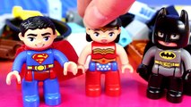 Duplo Lego Batman Superman and Wonder Women Bat Boat Battle The Joker Bring To Jail