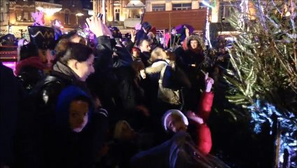 Béthune : la descente du père Noël