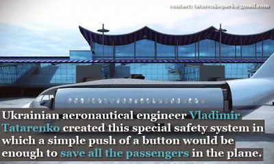 Airplane safety system proposes escape capsule for civil aircraft