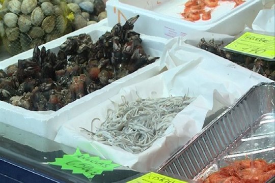 Angulas, a 650 euros, y percebes a 290 en Bilbao