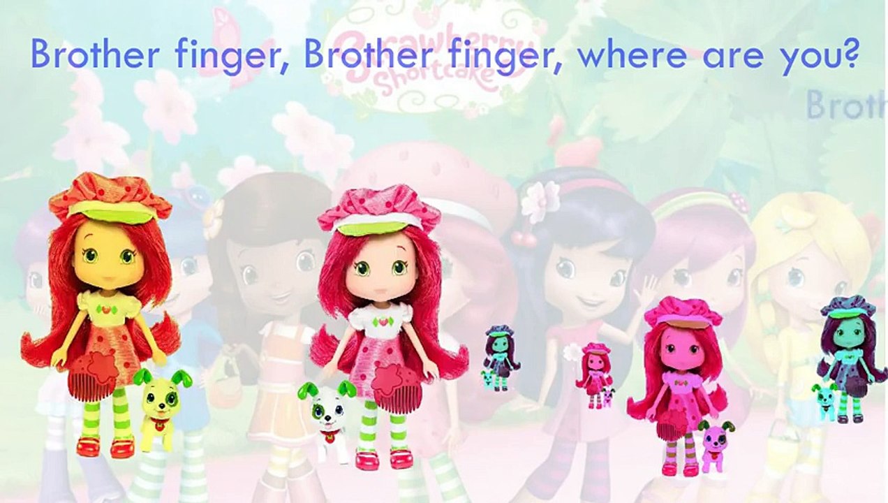 STRAWBERRY SHORTCAKE Finger Family Cartoon Animation Nursery Rhymes For Children Babies