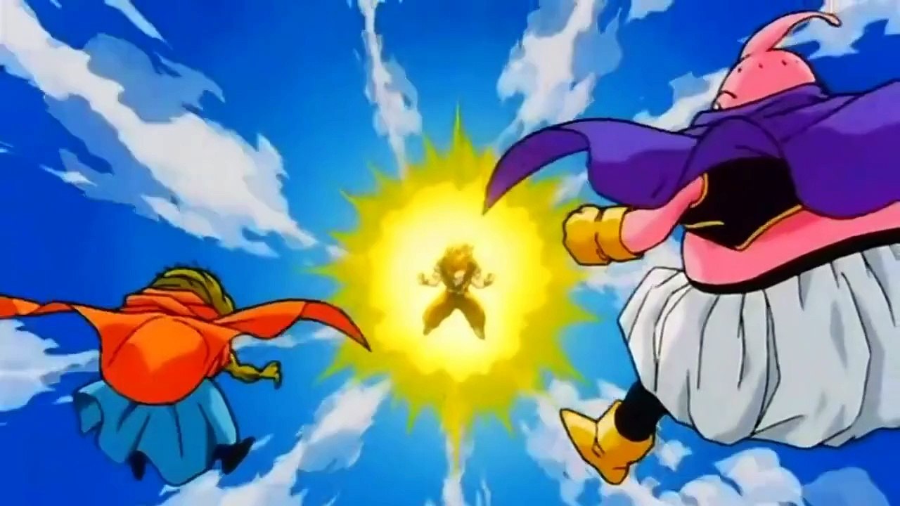 Goku goes Super Saiyan 3 remastered HD (1080p)