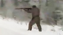 Hunter Almost Shoots Passing Driver