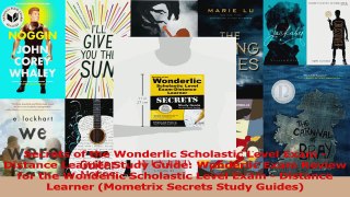 PDF Download  Secrets of the Wonderlic Scholastic Level Exam  Distance Learner Study Guide Wonderlic Download Full Ebook