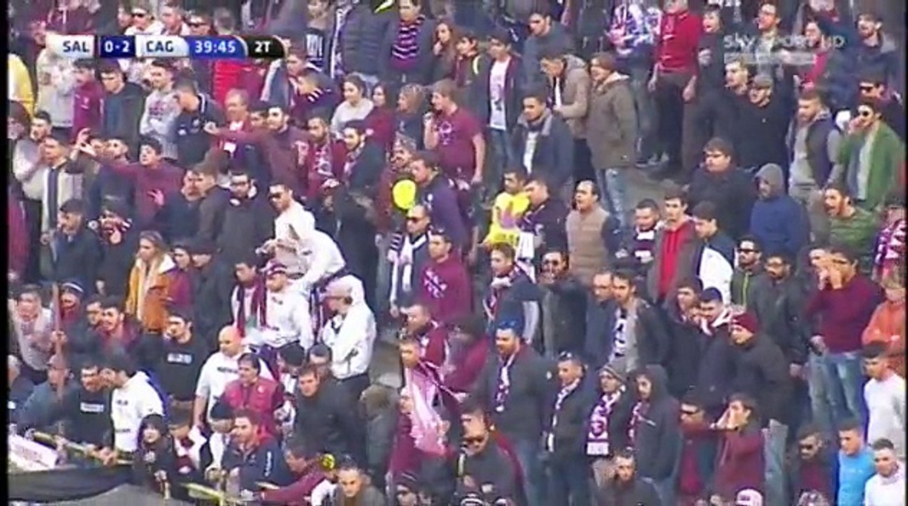Salernitana 0-2 Cagliari rissa natalizia dopo il gol di Tello 24-12-2015