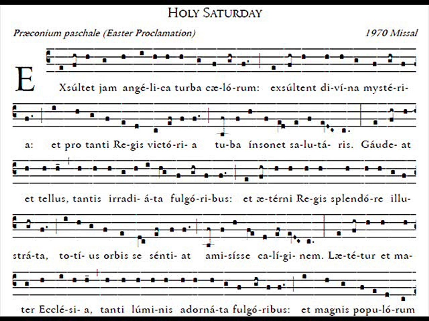Exsultet Gregorian Praeconium Paschale Sabbato Sancto Vigile Pascale Video Dailymotion