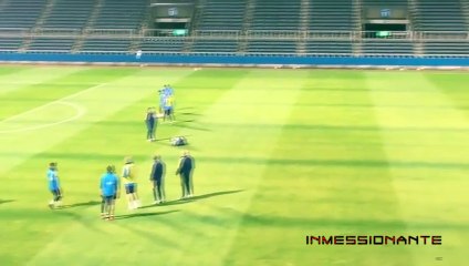 Lionel Messi Amazing Goal in Japan Training Ground