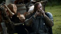 The Hound is afraid of fire - Game of Thrones - Arya and Sandor scene