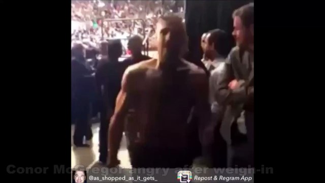 Conor McGregor goes after Jose Aldo fan's at UFC 194 Weigh-I