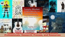 Supply Market Intelligence for Procurement Professionals Research Process and Resources Download