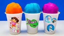 Play Doh Ice Cream Cone Surprise Eggs Ninja Turtles Dora Frozen