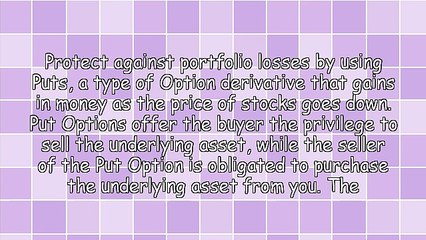 Protect Your Portfolio With Put Options