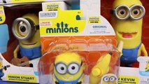 NEW Minions Singing & Interactive Figures Stuart with Guitar, Bob with Bear and Kevin with