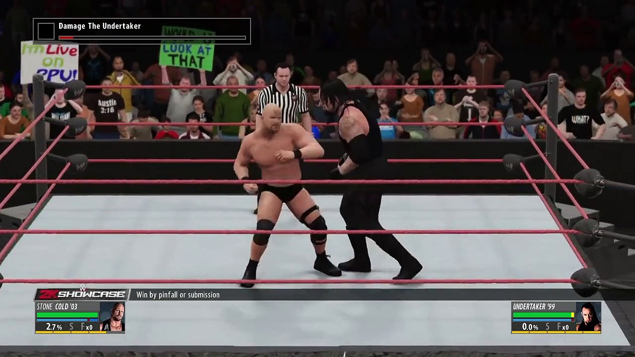 Stone Cold vs. The Undertaker (Fully Loaded 1999): WWE 2K16 2K Showcase walkthrough Part 1