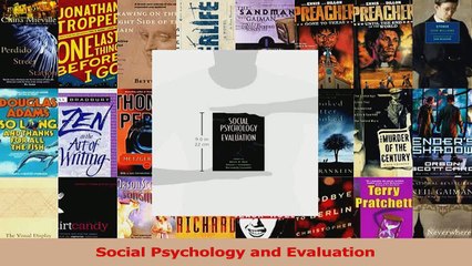 PDF Download  Social Psychology and Evaluation Read Full Ebook