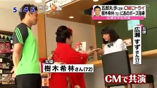 五郎丸歩　はじめてのテレビＣＭ撮影風景　【富士フィルム・年賀状】