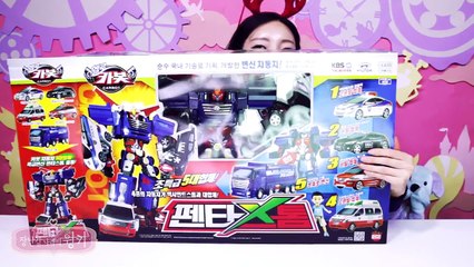 윙키와 헬로카봇이 함께 하는 크리스마스 펜타스톰 또봇 기가세븐7 자동차 놀이 Hello Carbot Penta Storm Tobot Giga seven