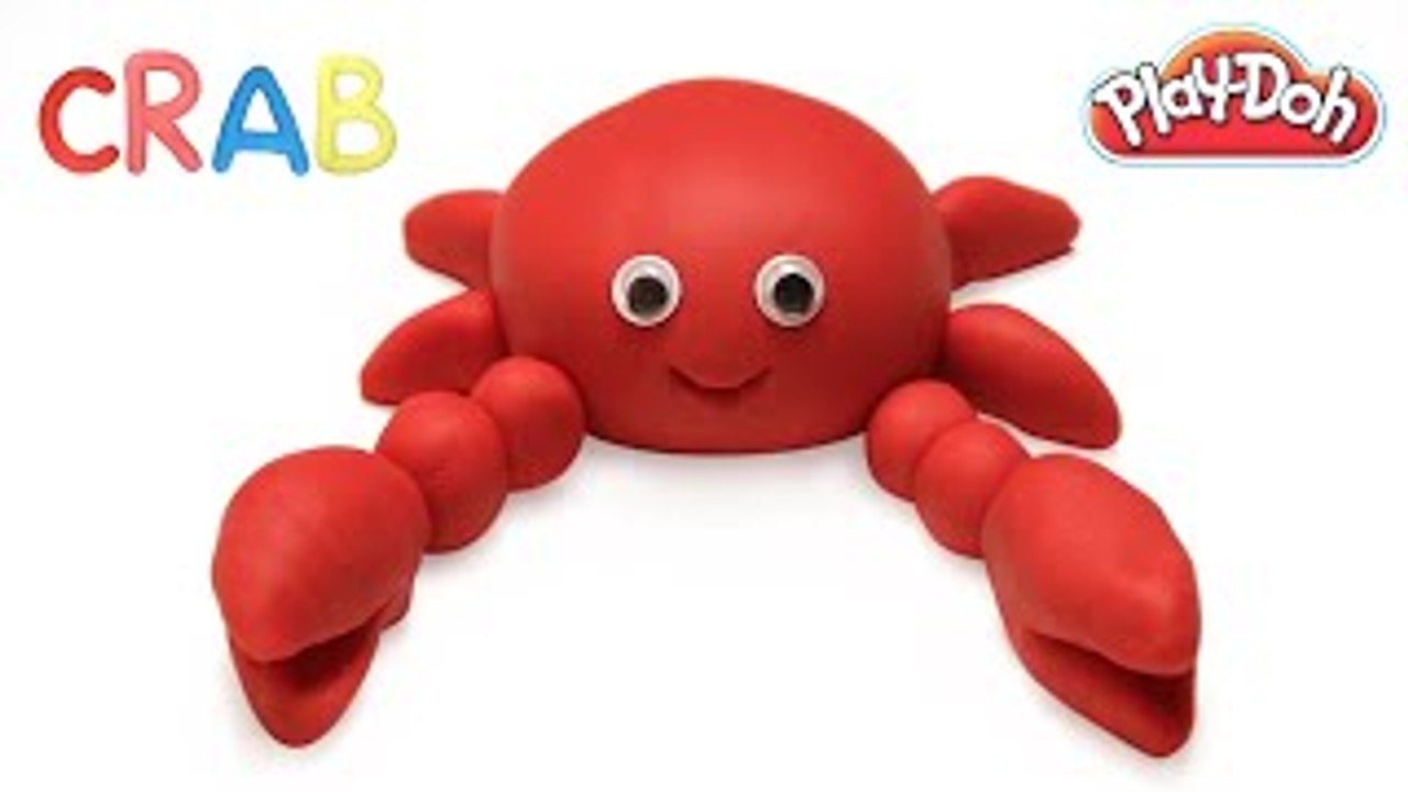 Play Doh Crab | Learn Animals | Clay Toys | Clay Animation