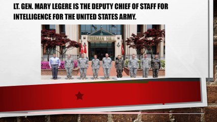 Lt. Gen. Mary Legere - Head of Military Intelligence