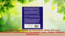 PDF Download  Research Handbook on European State Aid Law Research Handbooks in European Law Elgar Read Online