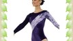 Gymnastics Leotard Long Sleeved Gym Wear Grape Velvet with Holograme Stripe Sold By DCUK ?