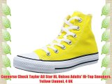 Converse Chuck Taylor All Star Hi Unisex Adults' Hi-Top Sneakers Yellow (Jaune) 4 UK