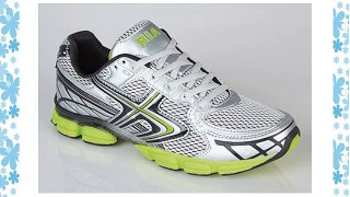 Mens Shock Absorbing Running Trainers grey/lime Size 10